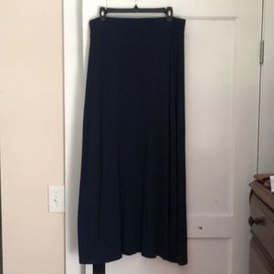 Navy blue maxi skirt